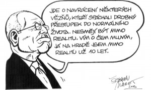 Karykaturzysta Štěpán Mareš dla iDNES.cz